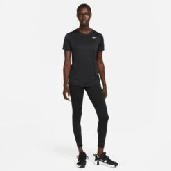 Nike Dri-Fit Regular T-Shirt Damen - Schwarz -BIDI BADU Verkäufe 56708000 15