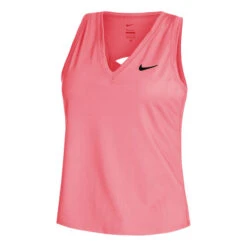 Nike Dri-Fit Court Tank-Top Damen - Koralle