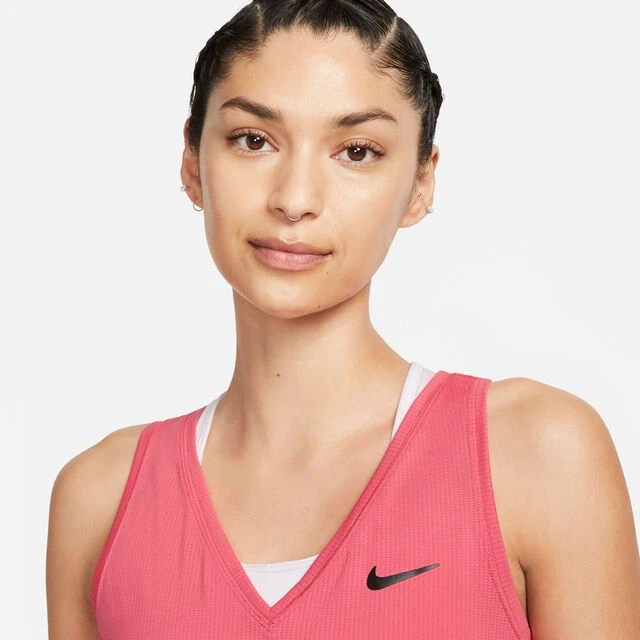 Nike Dri-Fit Court Tank-Top Damen - Koralle 10 Nike Dri-Fit Court Tank-Top Damen - Koralle – Bild 8