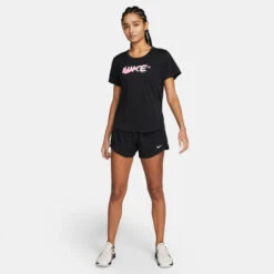 Nike Dri-Fit One Mid Rise 3in Shorts Damen - Schwarz -BIDI BADU Verkäufe 57089000 15
