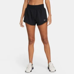 Nike Dri-Fit One Mid Rise 3in Shorts Damen - Schwarz -BIDI BADU Verkäufe 57089000 16