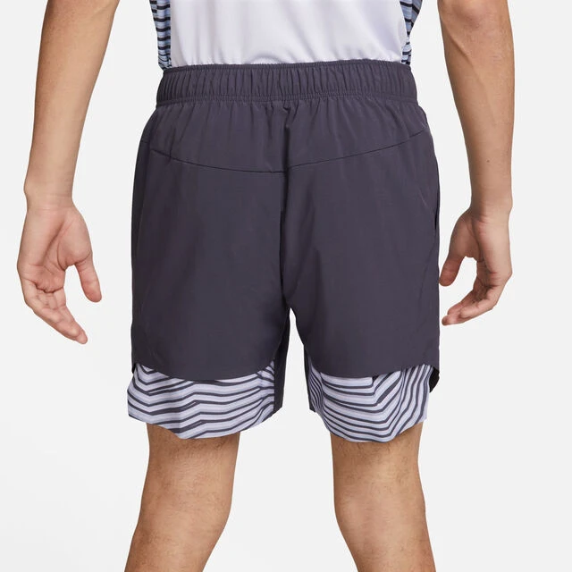 Nike Dri-Fit Court Slam RG Shorts Herren - Grau, Flieder 15 Nike Dri-Fit Court Slam RG Shorts Herren - Grau, Flieder – Bild 13