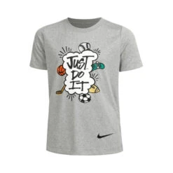 Titelseite 26 Nike Big Kids T-Shirt Jungen - Hellgrau