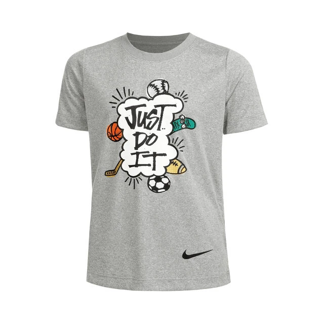 Nike Big Kids T-Shirt Jungen - Hellgrau 3 Nike Big Kids T-Shirt Jungen - Hellgrau